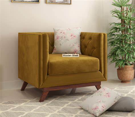 Buy Berlin 1 Seater Sofa Velvet Chestnut Brown At 29 OFF Online