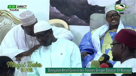 🔴[ Direct Touba ] DÉlÉgation Khalif GÉnÉral Des Tidianes Chez Serigne