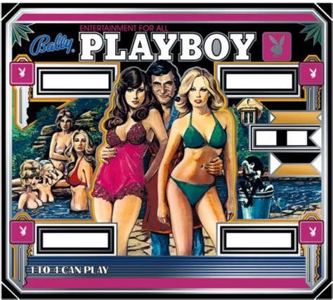 Bally Playboy Pinball Machine Backglass New Ebay