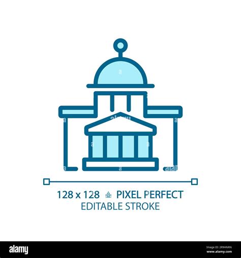 Editable Pixel Perfect Blue Government Building Icon Stock Vector Image And Art Alamy