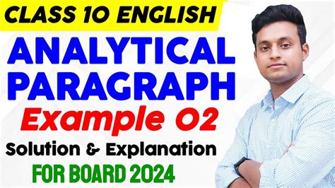 Analytical Paragraph Class 10 Pie Chart Example Solution And