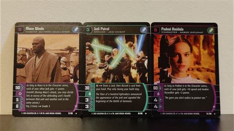 Mace Windu Jedi Swarm Deck Star Wars Tcg Wizards Of The Coast Youtube