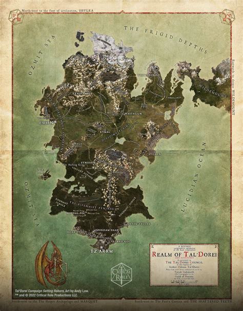 Image Map Of Tal Dorei Campaign Setting  Critical Role Wiki Fandom Powered By Wikia