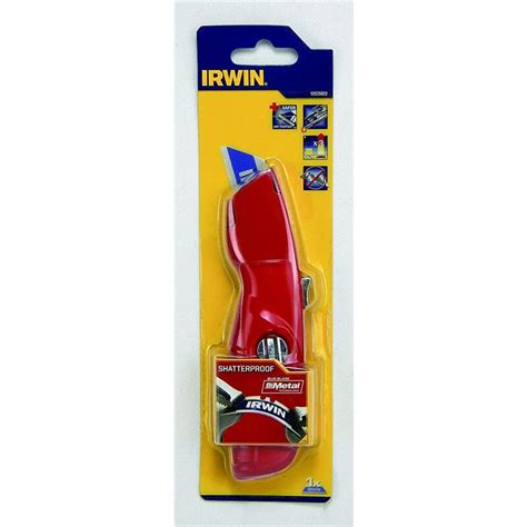 Irwin Self Retracting Safety Utility Knife Red Fix 10505822