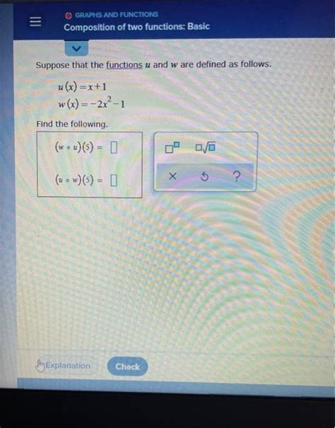 Solved Graphs And Functions Composition Of Two Functions Chegg