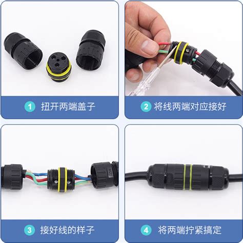 M16 Straight Waterproof Connectors With 2 Pin And 3 Pin