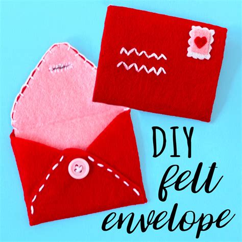 Valentines Felt Envelope — Doodle And Stitch