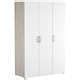 Armoire Portes Nano Coloris Ch Ne Shannon Blanc Mat Conforama