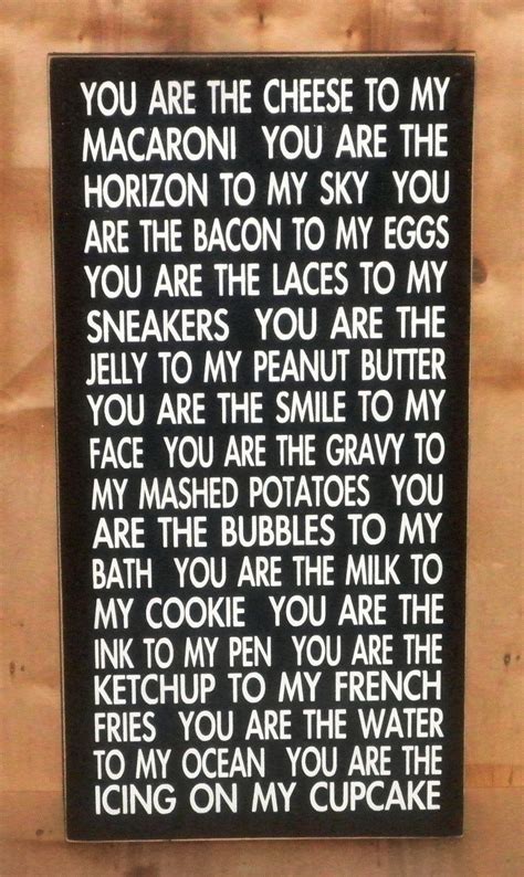 You Are The Cheese To My Macaroni Wood Typograpy Sign By Nesedecor