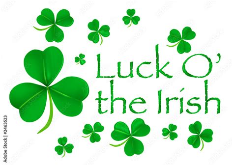 shamrock luck of the irish Stock Illustration | Adobe Stock