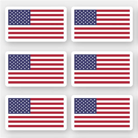 American Flag Sticker Zazzle