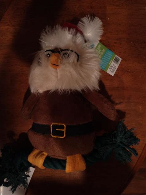 Temporarily Unavailable Frisco Holiday Owl Plush With Rope Squeaky