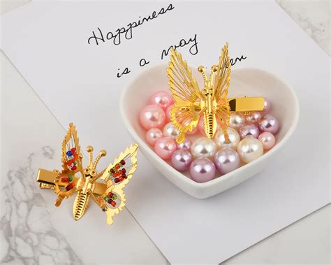 Small Butterfly Hair Clips Moving Wings 12 Pieces Metal Butterfly Clip Ds Distinctive Style