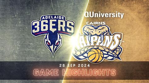 Nbl Mini Cairns Taipans Vs Adelaide Ers Extended Highlights