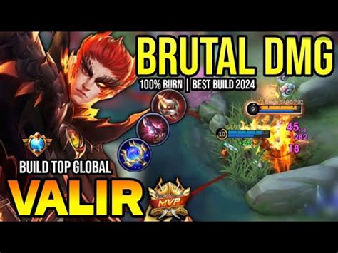 VALIR BEST BUILD 2024 BUILD TOP GLOBAL VALIR GAMEPLAY MOBILE