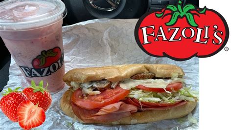 Fazolis Original Italian Sub Strawberry Frost Italian Ice Review