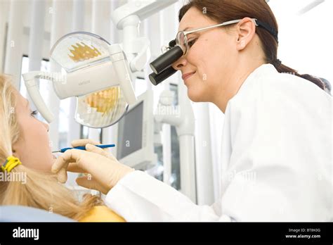 Dentist Wearing Magnifying Glasses Hi Res Stock Photography And Images