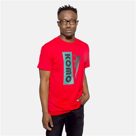 T Shirt Crew Neck Red Komo Clothing