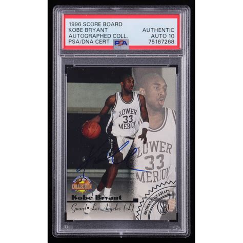 Kobe Bryant Score Board Autographed Collection Autographs Rc