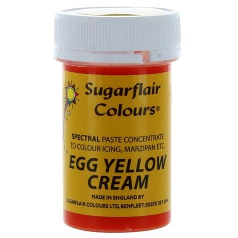 Sugarflair Paste Colours Spectral Egg Yellow G