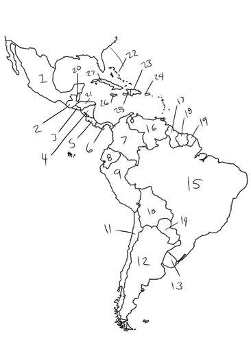 Latin America Map Quiz Flashcards Quizlet