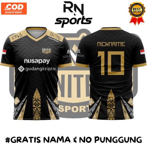 ใหมลาสด Dewa Esport Home S12 MPL Jersey 2023 Esport Jersey Game