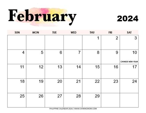 2024 February Calendar With National Holidays Philippines 2021 ...