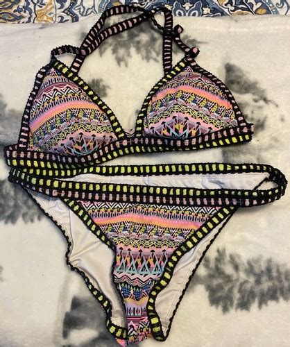 Victoria Secret Bikini Set Size M Color Multi EBay