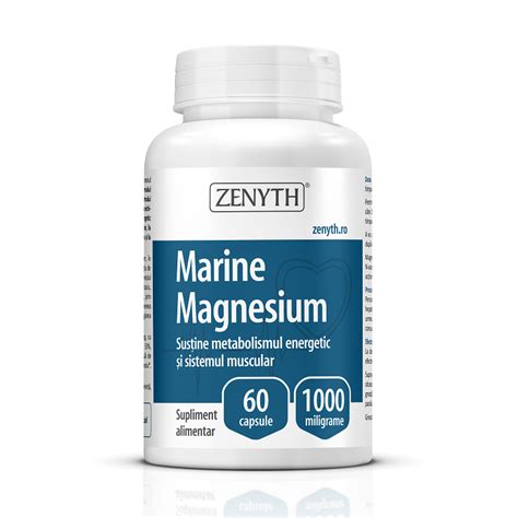 Magneziu Marin 1000 Mg 60 Capsule Zenyth Bebe Tei