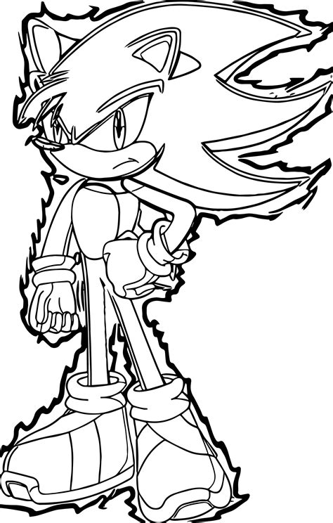 Sonic Super Coloring Pages