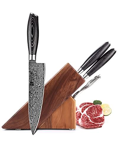 Xinzuo Kitchen Damascus Steel Knife Set Pcs Knife Block Set High