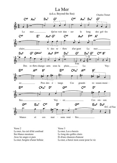 Charles Trenet Sheet music free download in PDF or MIDI on Musescore.com