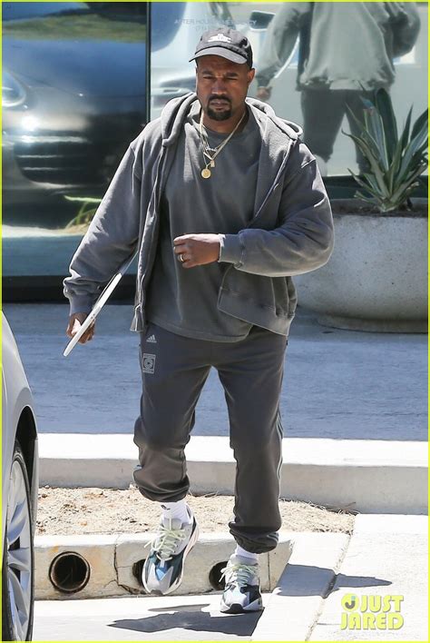 Photo Kanye West Rocks Head To Toe Adidas For Business Meeting 03