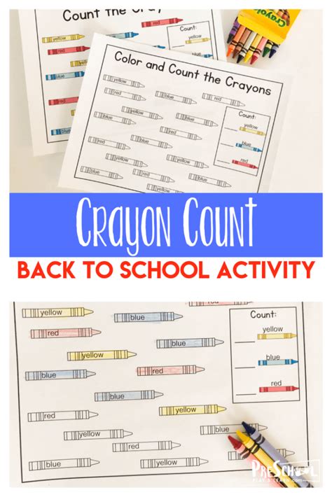 FREE Printable Back to School Pre-K Worksheets