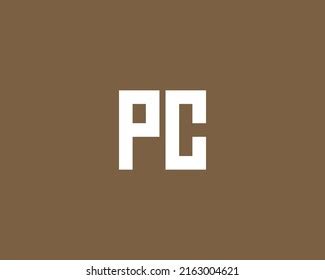 Pc Logo Design Vector Template Stock Vector (Royalty Free) 2163004621 ...