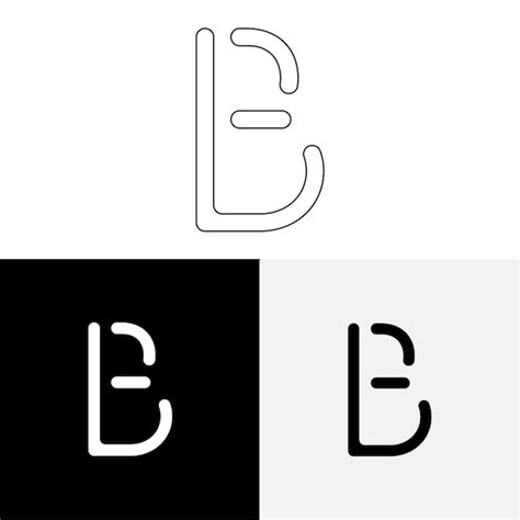 B Creative Premium último diseño del logotipo Premium Vector Creative