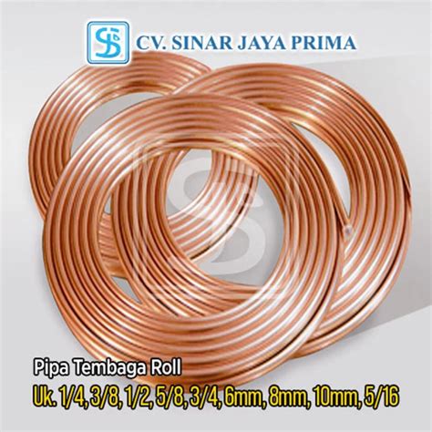 Jual Pipa Tembaga 1 2 Inch Tebal 1 2 Mm Surabaya Sinar Jaya Prima