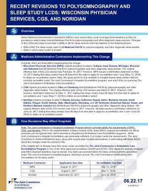 Fillable Online RECENT REVISIONS TO POLYSOMNOGRAPHY AND Fax Email Print