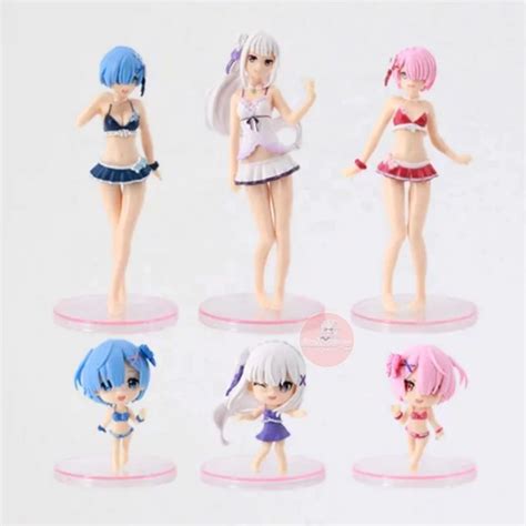 Jual Action Figure Anime Re Zero Bikini Rem Emilia Shopee Indonesia