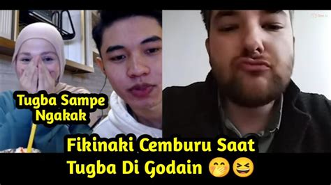 Lucunya Ekspresi Fiki Saat Tugba Di Godain Bule Ini Vlog Fikinaki