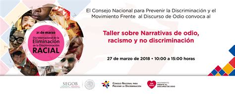 Convocatoria Taller Sobre Narrativas De Odio Racismo Y No