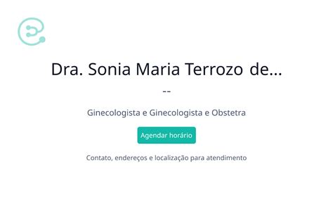 Dra Sonia Maria Terrozo De Souza Ginecologista Em Rio De Janeiro Rj