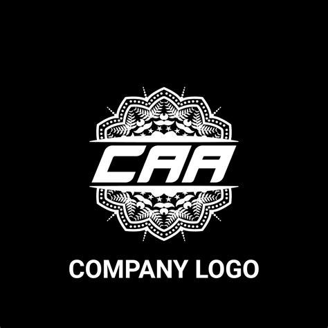 Caa Letter Royalty Mandala Shape Logo Caa Brush Art Logo Caa Logo For