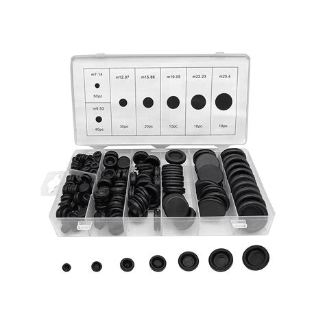 Pcs Sizes Rubber Grommet Assortment Kit Firewall Hole Plug Set