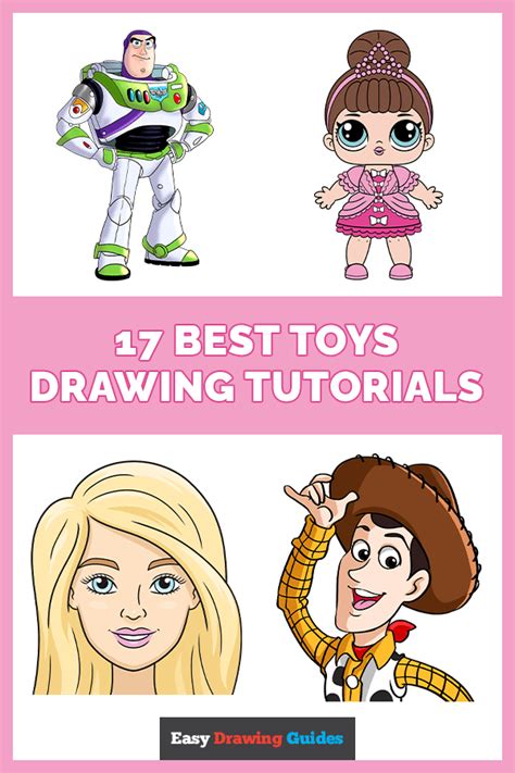 17 Step by Step Toys Drawing Tutorials