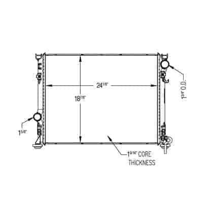 5170742AA Radiator Cooling System For 2005 2008 300