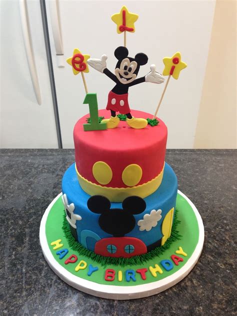 Mickey Mouse 1st Birthday Cake