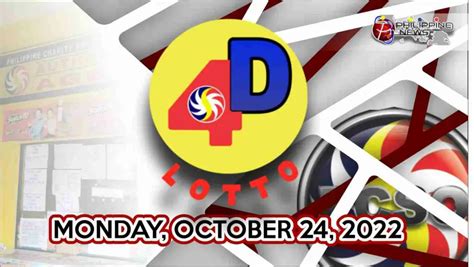 4D LOTTO RESULT Today Monday October 24 2022 Official PCSO Lotto