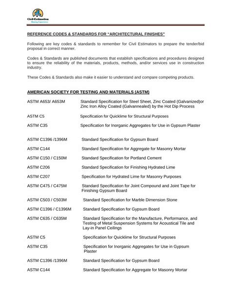 PDF REFERENCE CODES STANDARDS FOR Civil PDF FileASTM C475