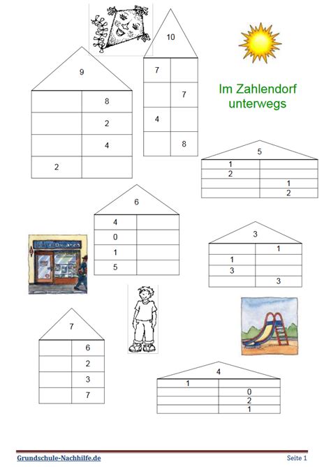 Grundschule Nachhilfede Arbeitsblatt Nachhilfe Mathe Klasse 1 Im